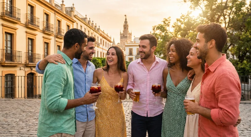 Grupo celebrando una despedida